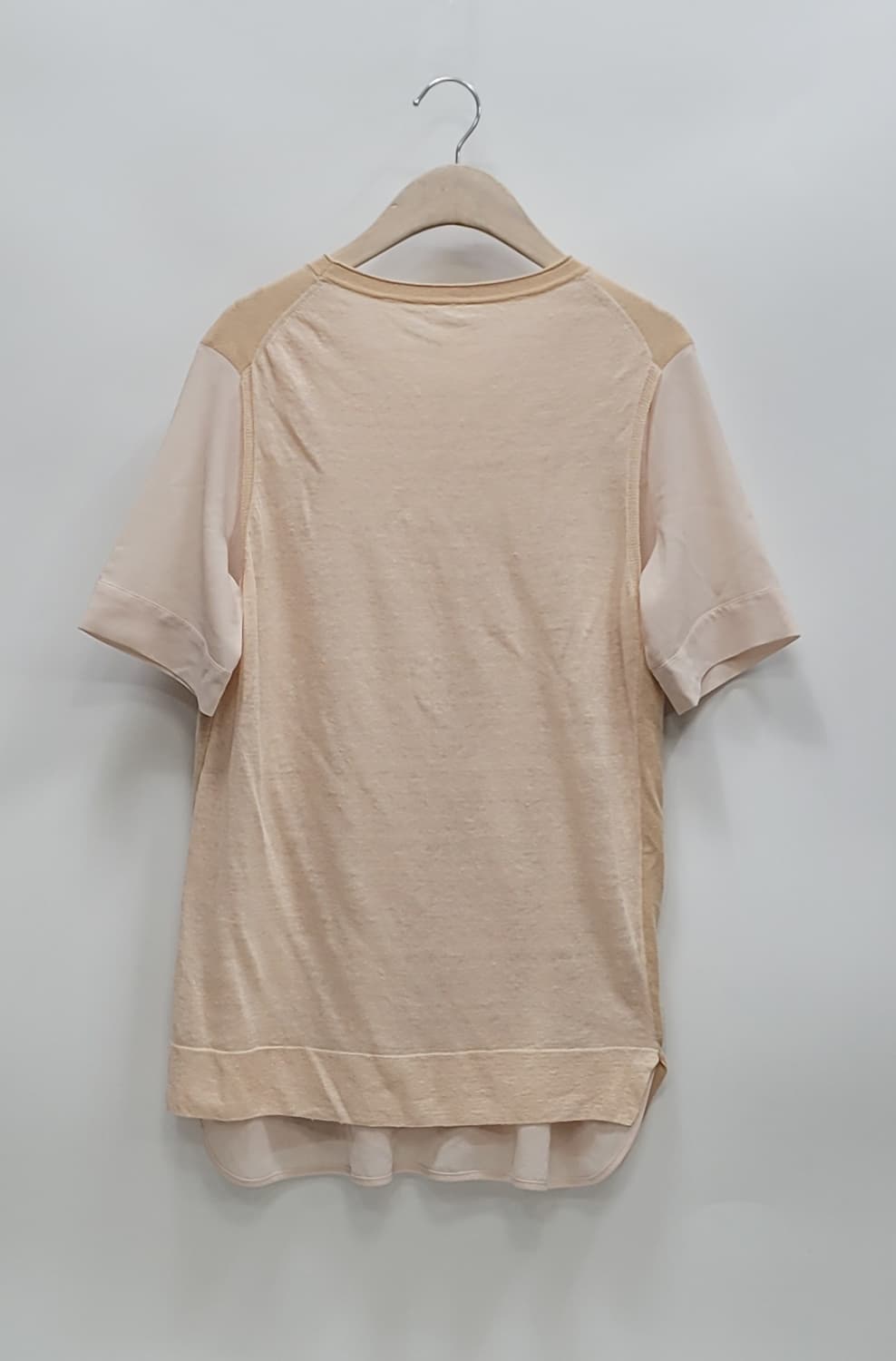 KUHO 구호 면 린넨 반팔 티셔츠 블라우스 / 여 85 아이보리
 상품이미지2