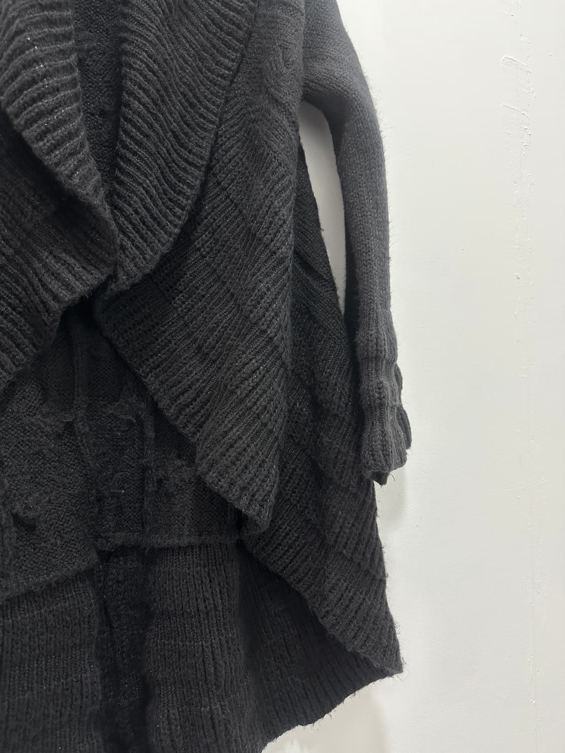 Black fairy grunge flare sleeves drape  상품이미지8