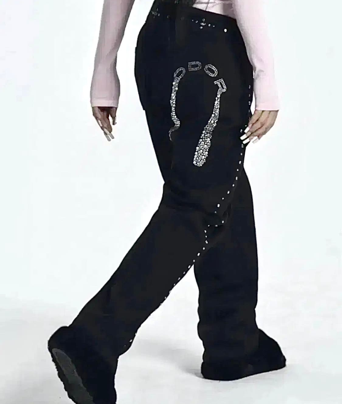 오도어 크리스 스터드 팬츠 (1) 상품이미지1