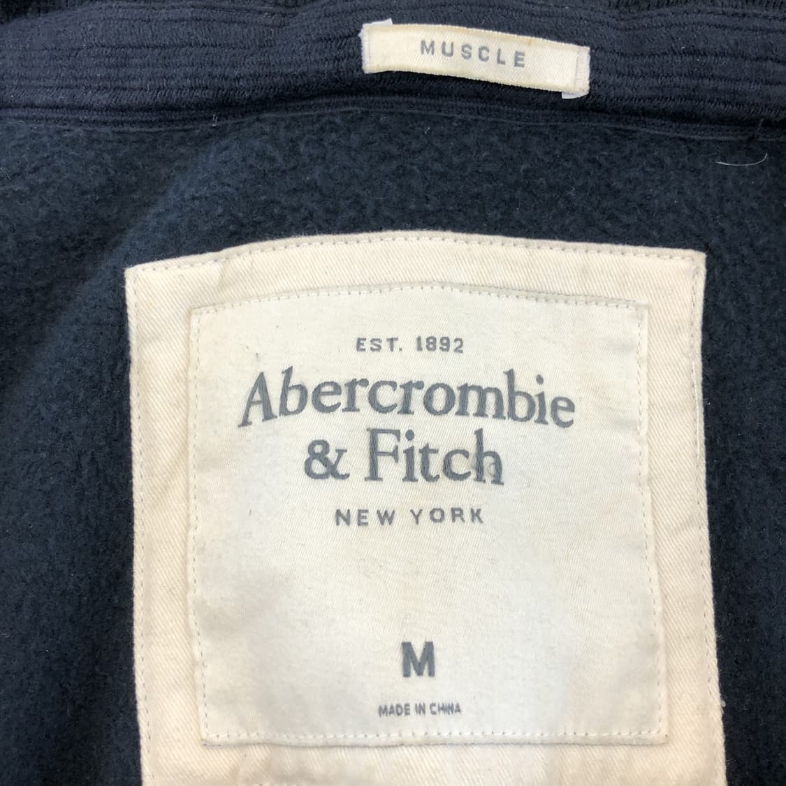 아베크롬비 Y2K 아치로고 스웻 후드집업 M 상품이미지5