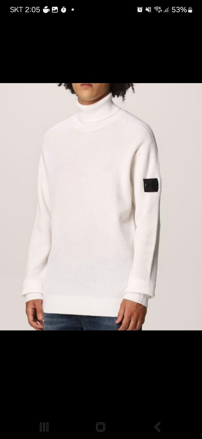 스톤아일랜드 블랙와펜 터틀넥 상품이미지1