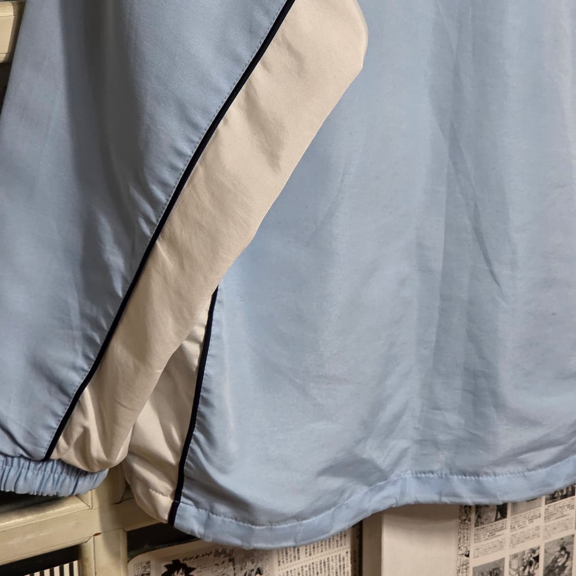 컬럼비아 배색 스카이 블루 바람막이 자켓 상품이미지8