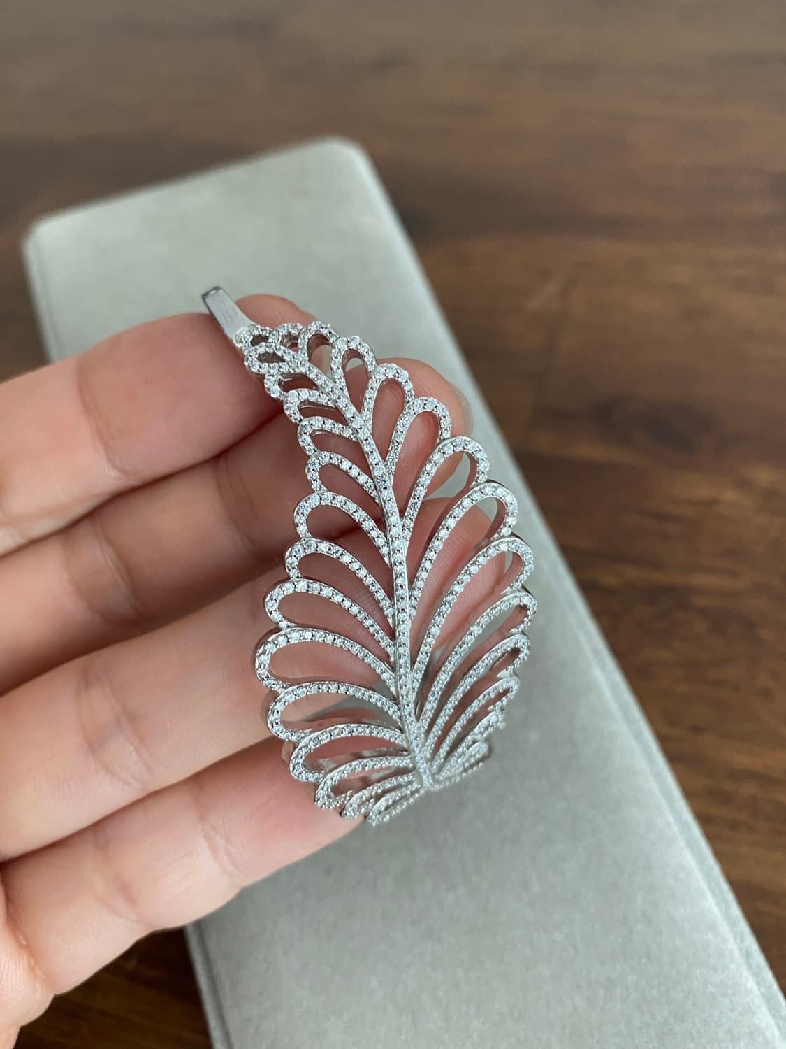 나뭇잎 모티브 실버 팔찌(925) 상품이미지6
