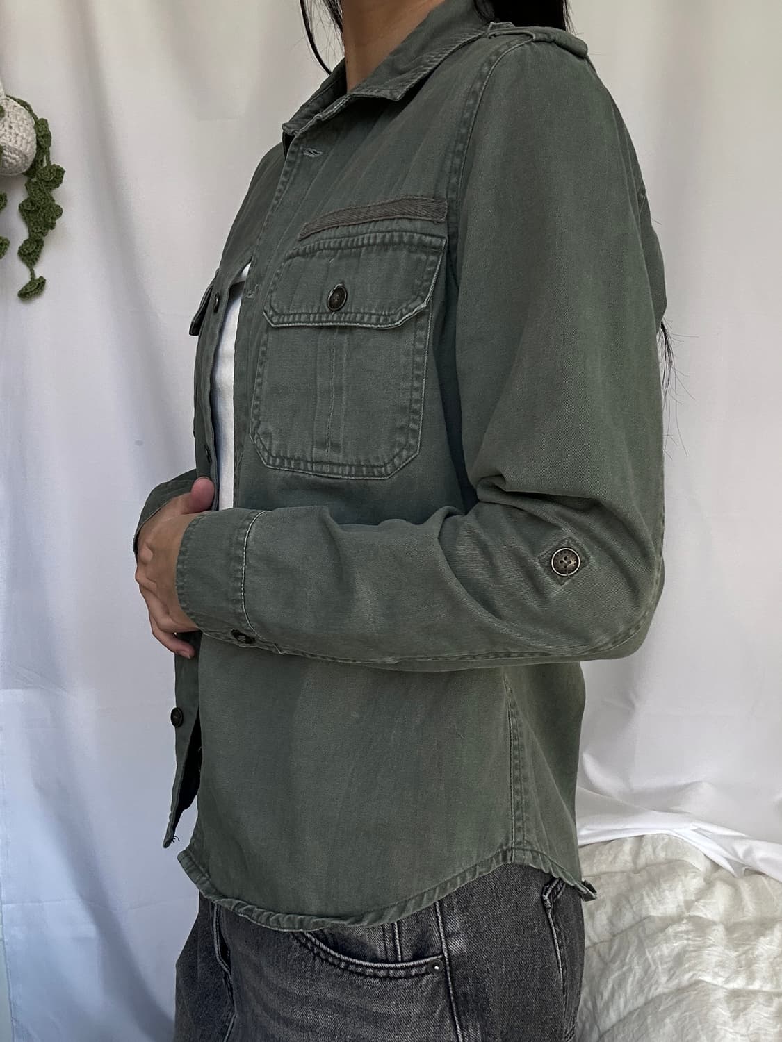 빈티지 코튼 긴팔 셔츠 상품이미지3