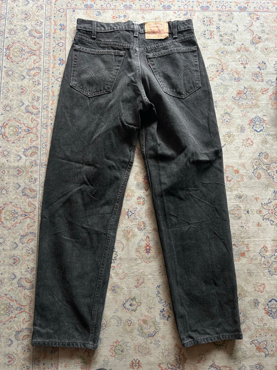 90‘s USA Levi’s 555 Black jean 32in 상품이미지5