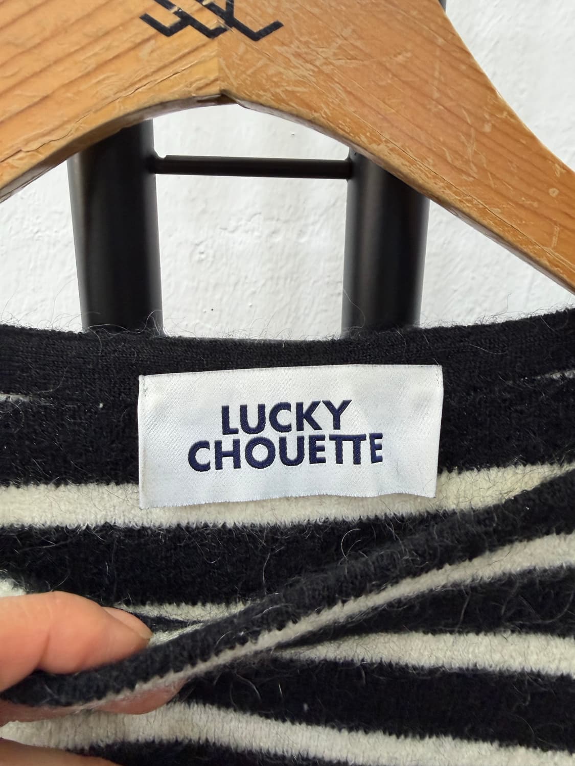 정품) 럭키슈에뜨 스트라이프 니트 F 상품이미지5