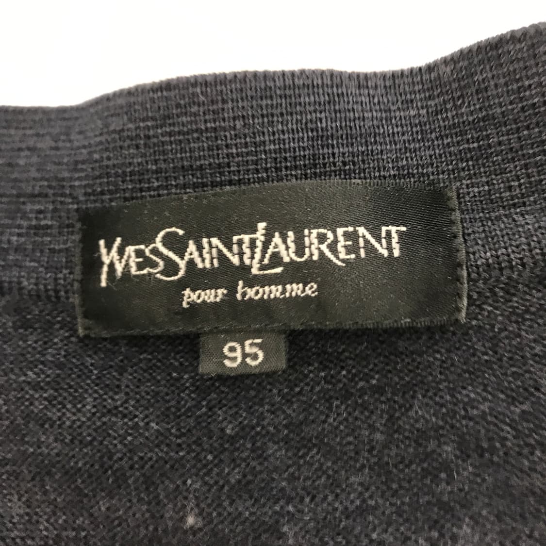 YSL 입생로랑 빈티지 체크 가디건 [95] 상품이미지5