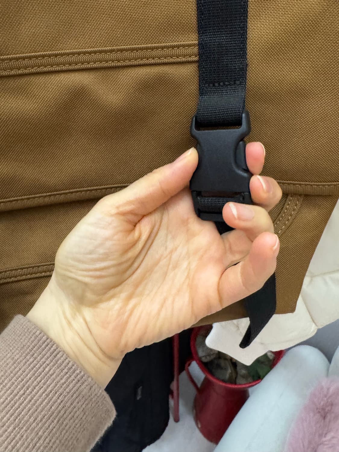 Carhartt 브라운 캔버스 크로스 메신저백 상품이미지7