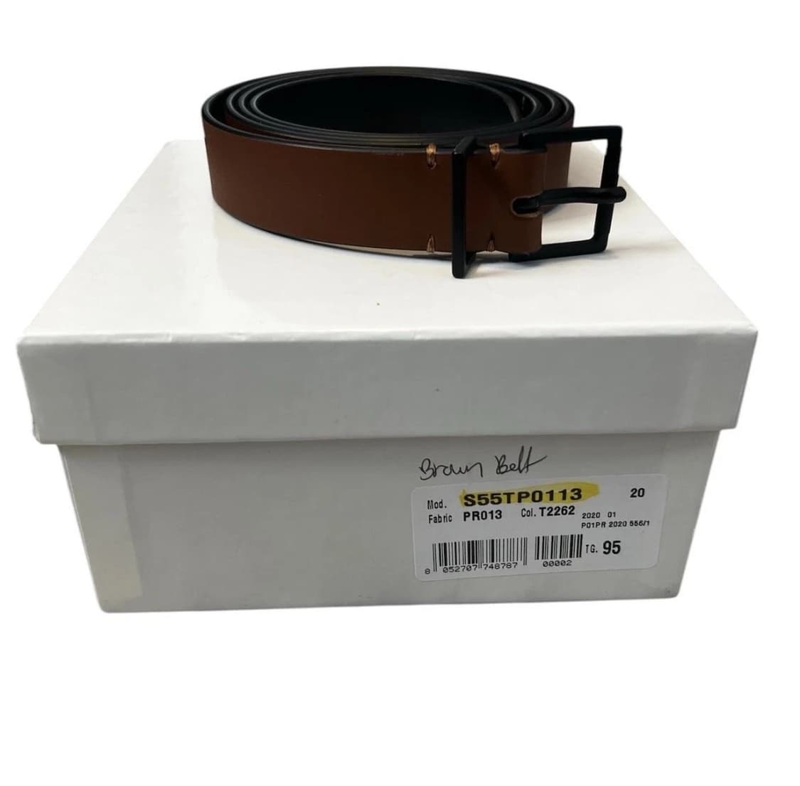 메종 마르지엘라 슬림 카프 레더 벨트 상품이미지2