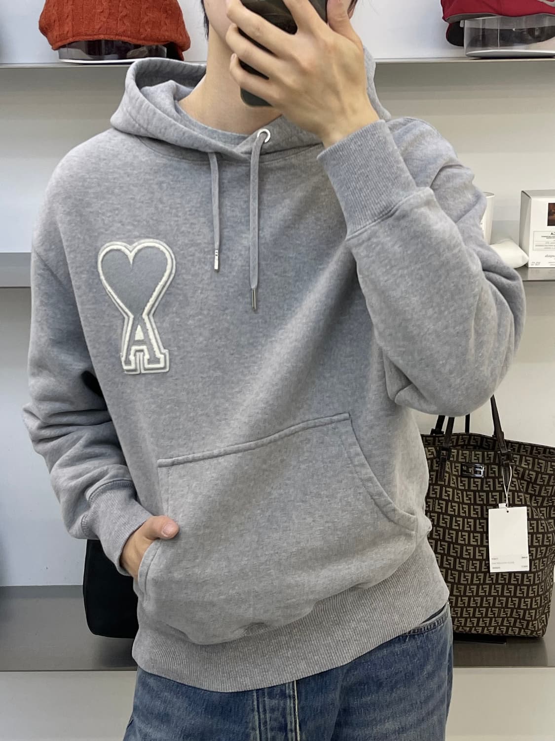 아미 20fw 빅 하트 후디 상품이미지2