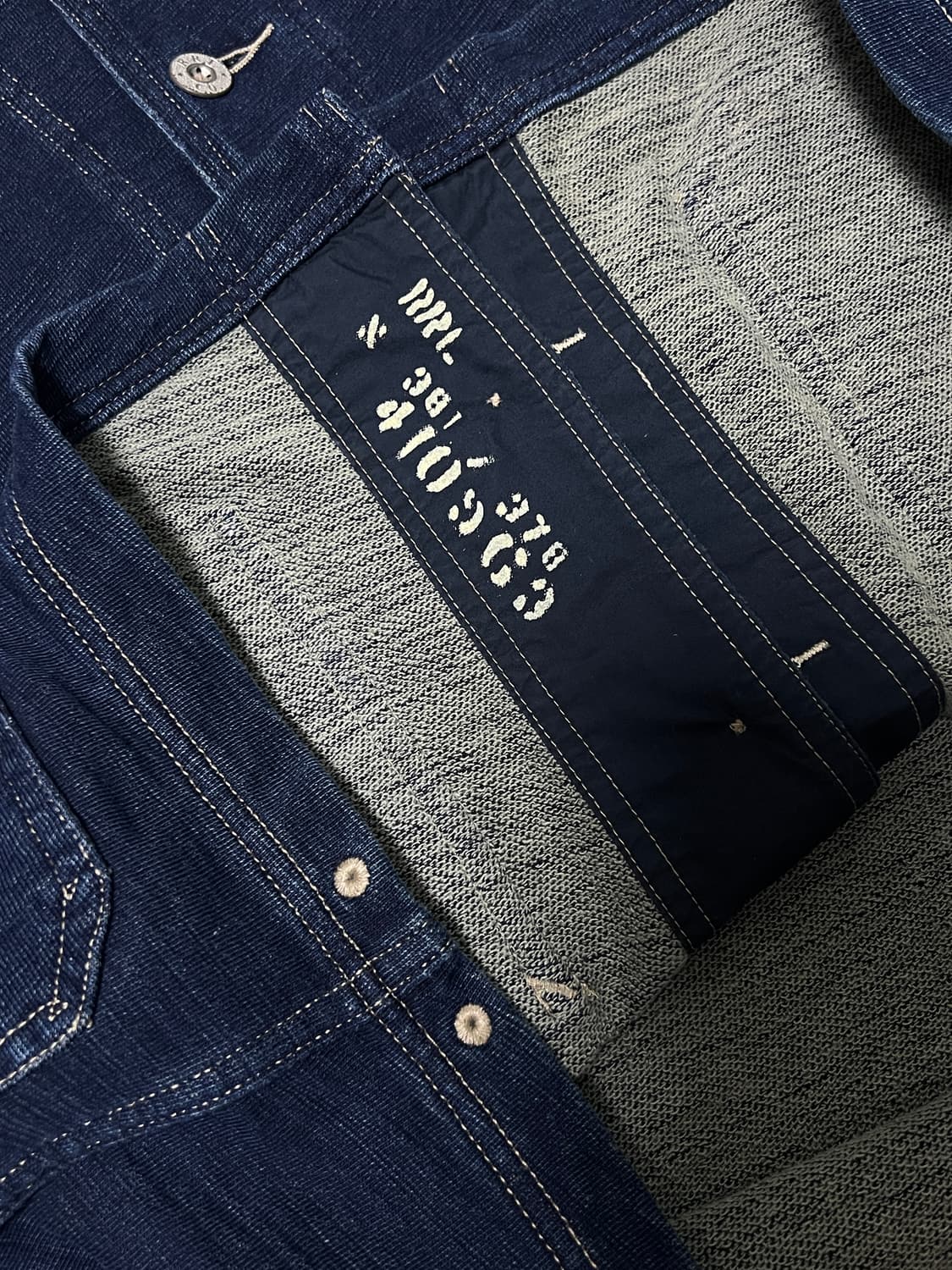 RRL 더블알엘 인디고 프렌치 테리 자켓 M 숄카라 상품이미지6