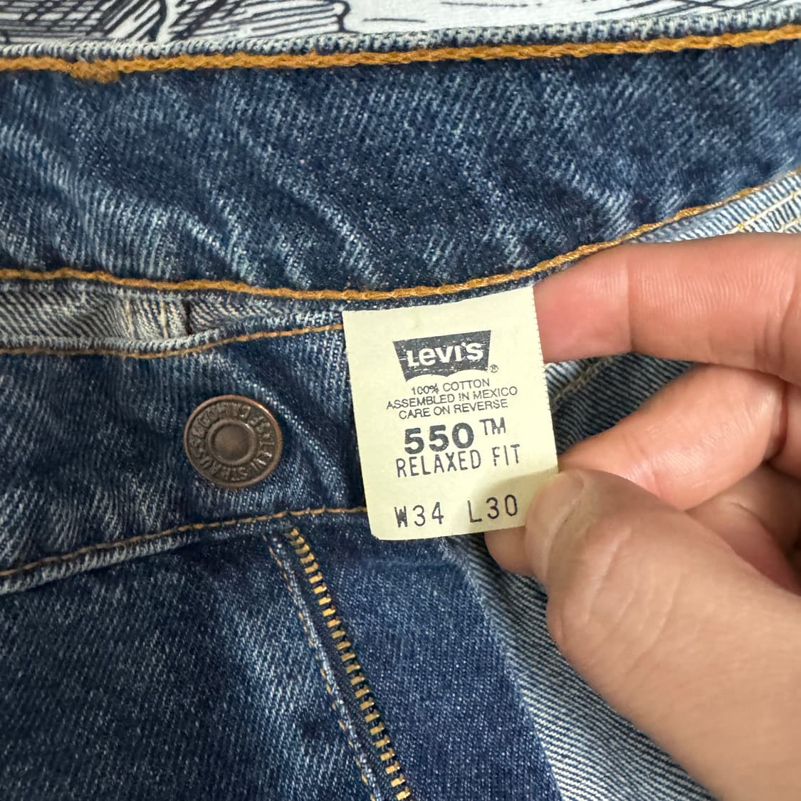 90s 리바이스 550 W34 L30 사이즈 상품이미지4