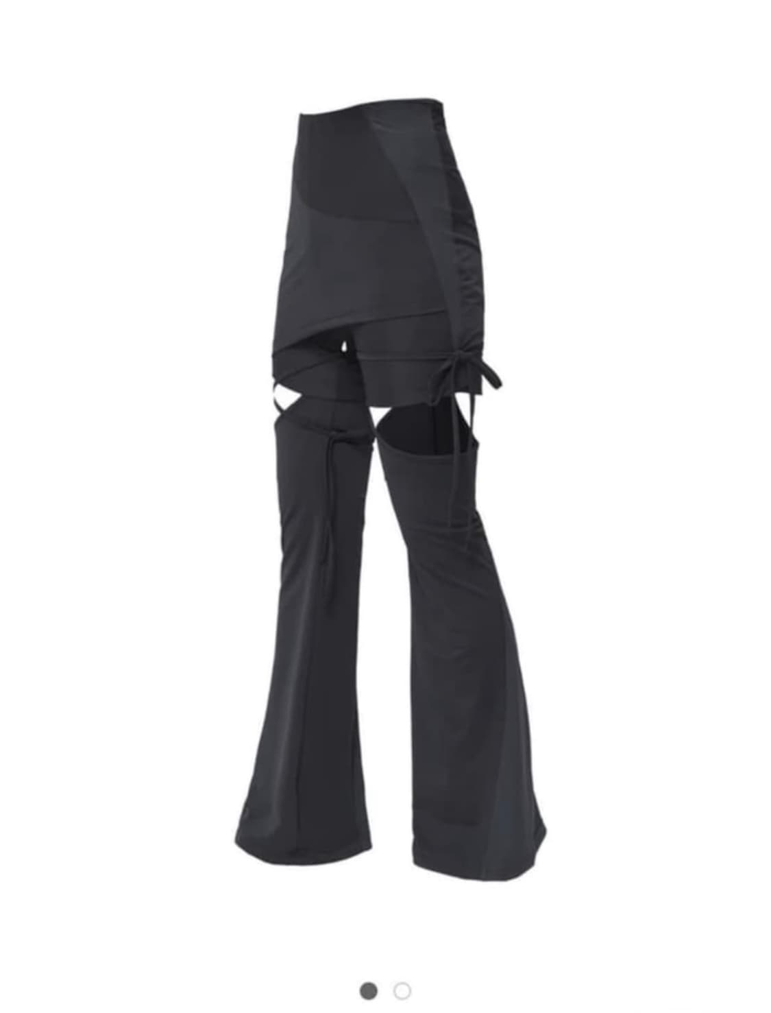 Detachable Strap Skirt Shorts / Charcoal 상품이미지1