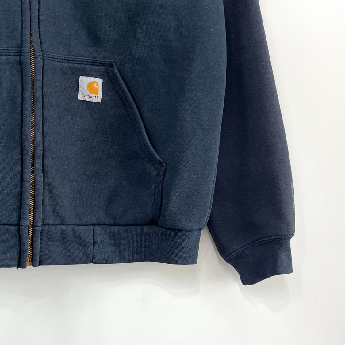 칼하트 레인디펜더 네이비 써멀 후드집업 상품이미지4