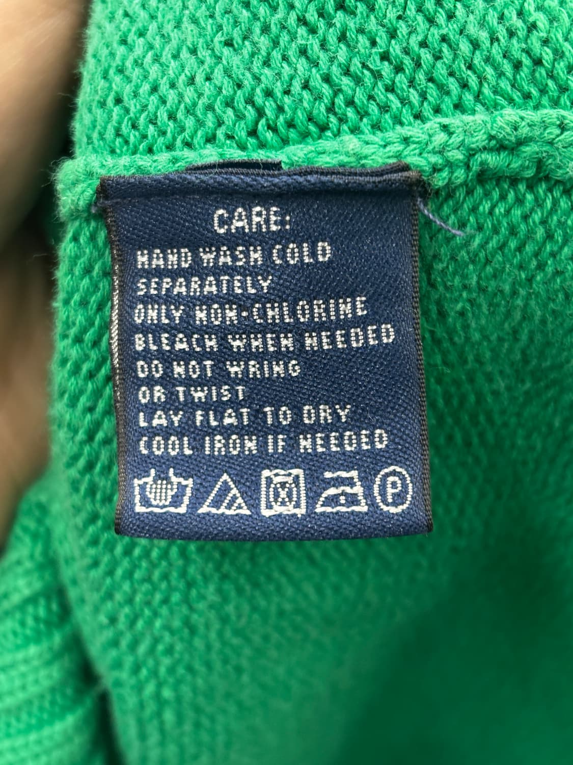 폴로 랄프로렌 케이블 니트 집업 그린 S 상품이미지7
