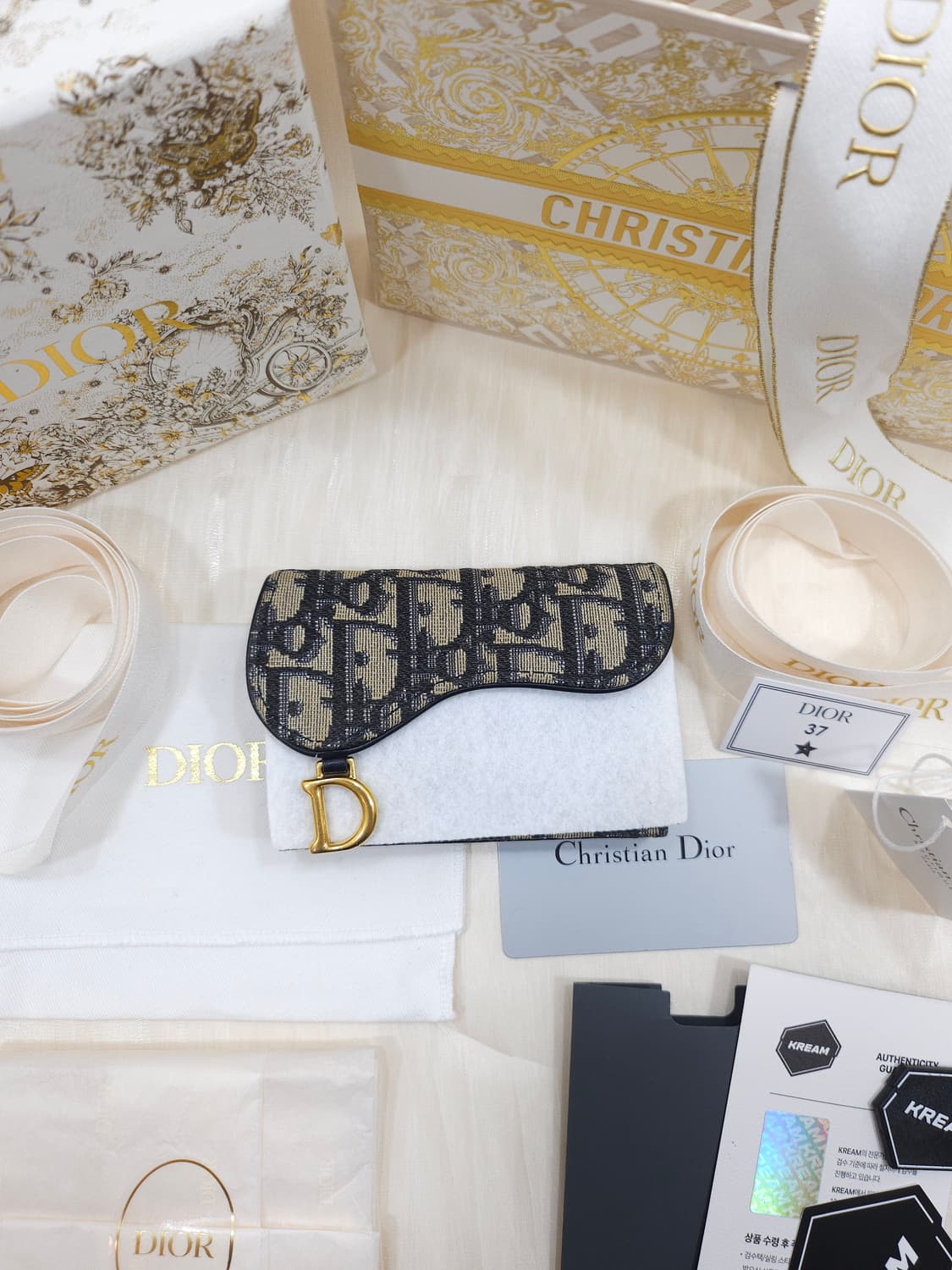 디올 오블리크 새들 카드지갑 상품이미지2