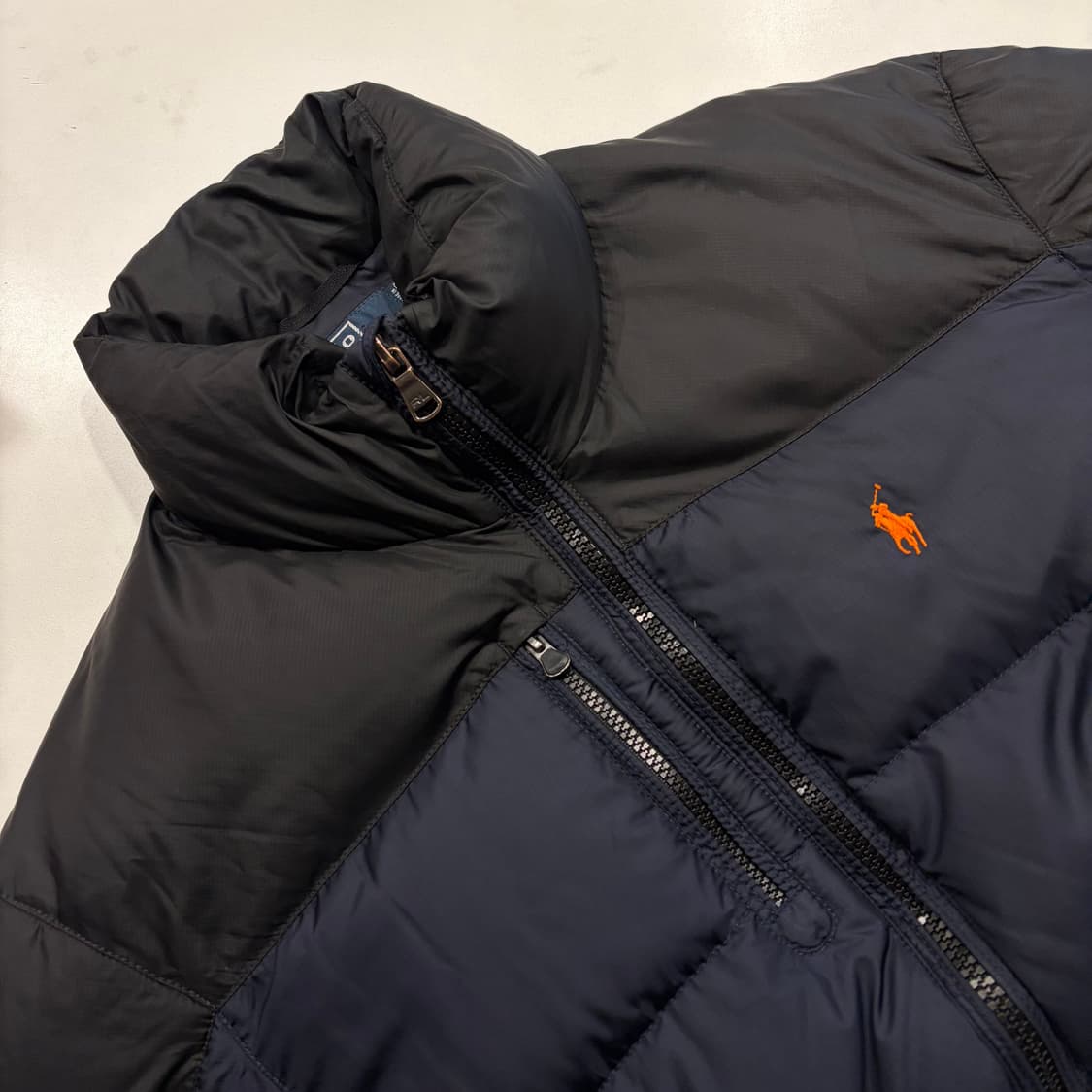 [L] 폴로 랄프로렌 RL 250 네이비/블랙 패딩 점퍼 C806 상품이미지3