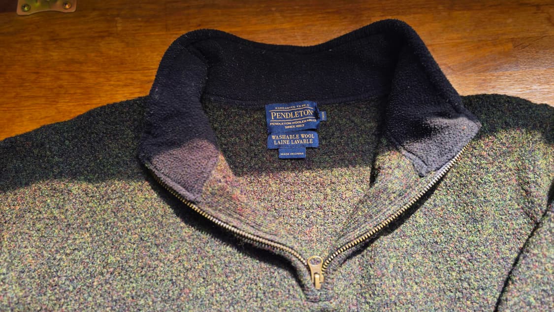 PENDLETON 펜들턴 셔틀랜드 울 쿼터 집업 니트 상품이미지3