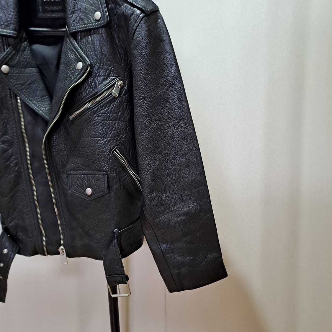 (새상품) 자라 버팔로가죽 자켓 L B214 상품이미지4