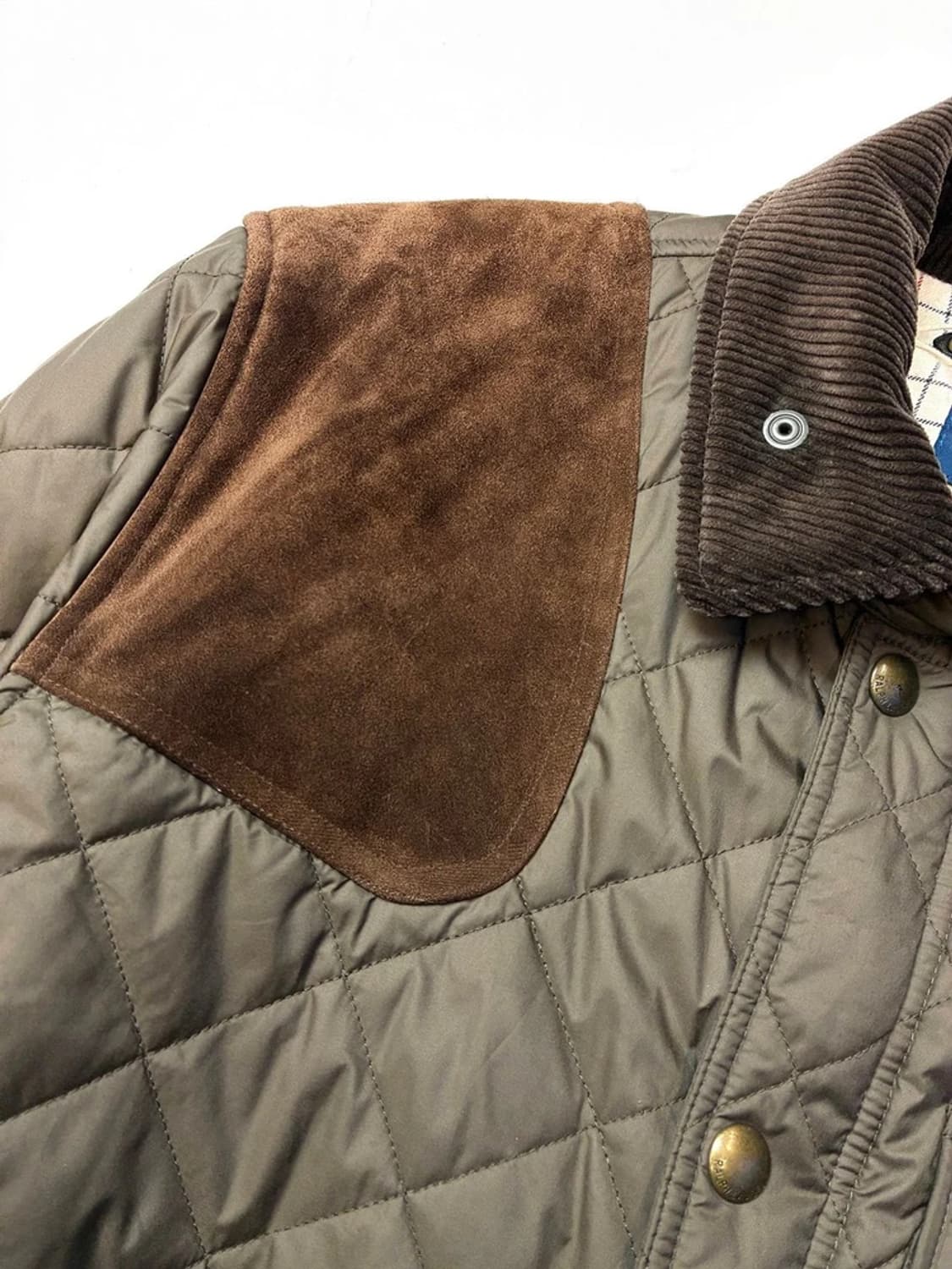 폴로 랄프로렌 클래식 캠튼 퀄팅 가죽 배색 자켓 PN5521 상품이미지3