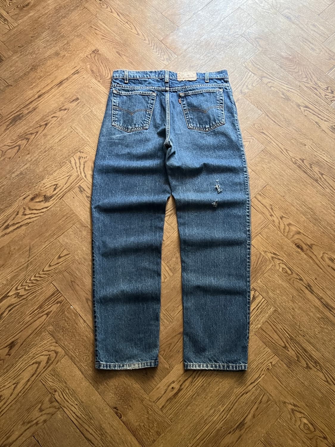 [36]90's 리바이스 USA 시그니처 540 배기핏 데미지드 데님팬츠 상품이미지2