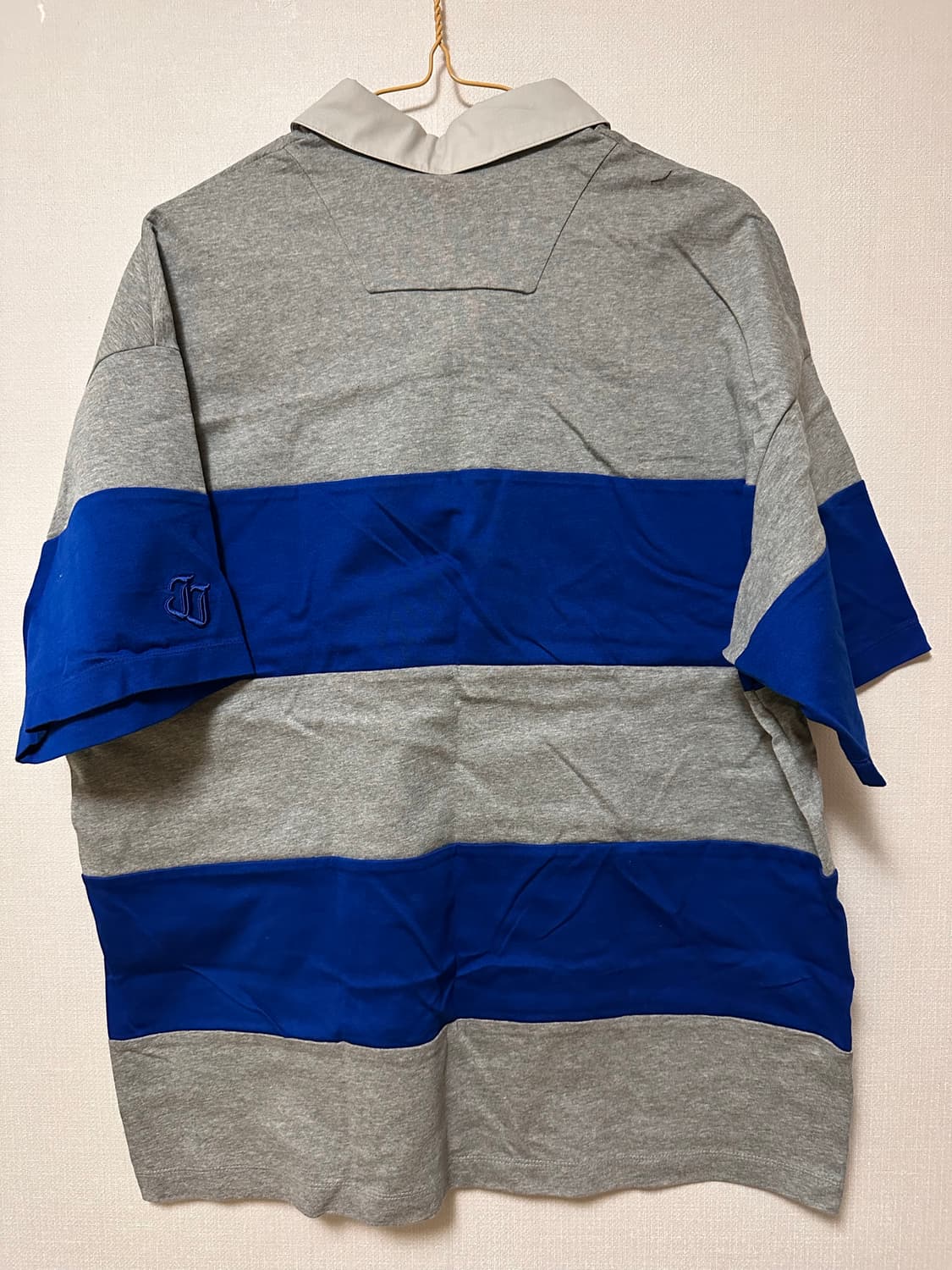 (새상품급!!) 준지 그레이 블루 스트라이프 럭비 티셔츠 S 상품이미지2
