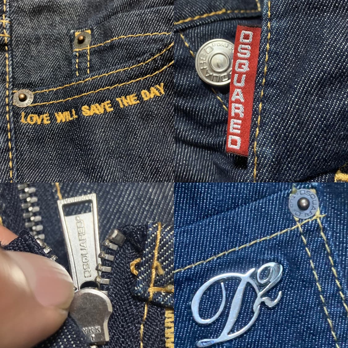 DSQUARED2 디스퀘어드 앵클-집업 데님팬츠 상품이미지5