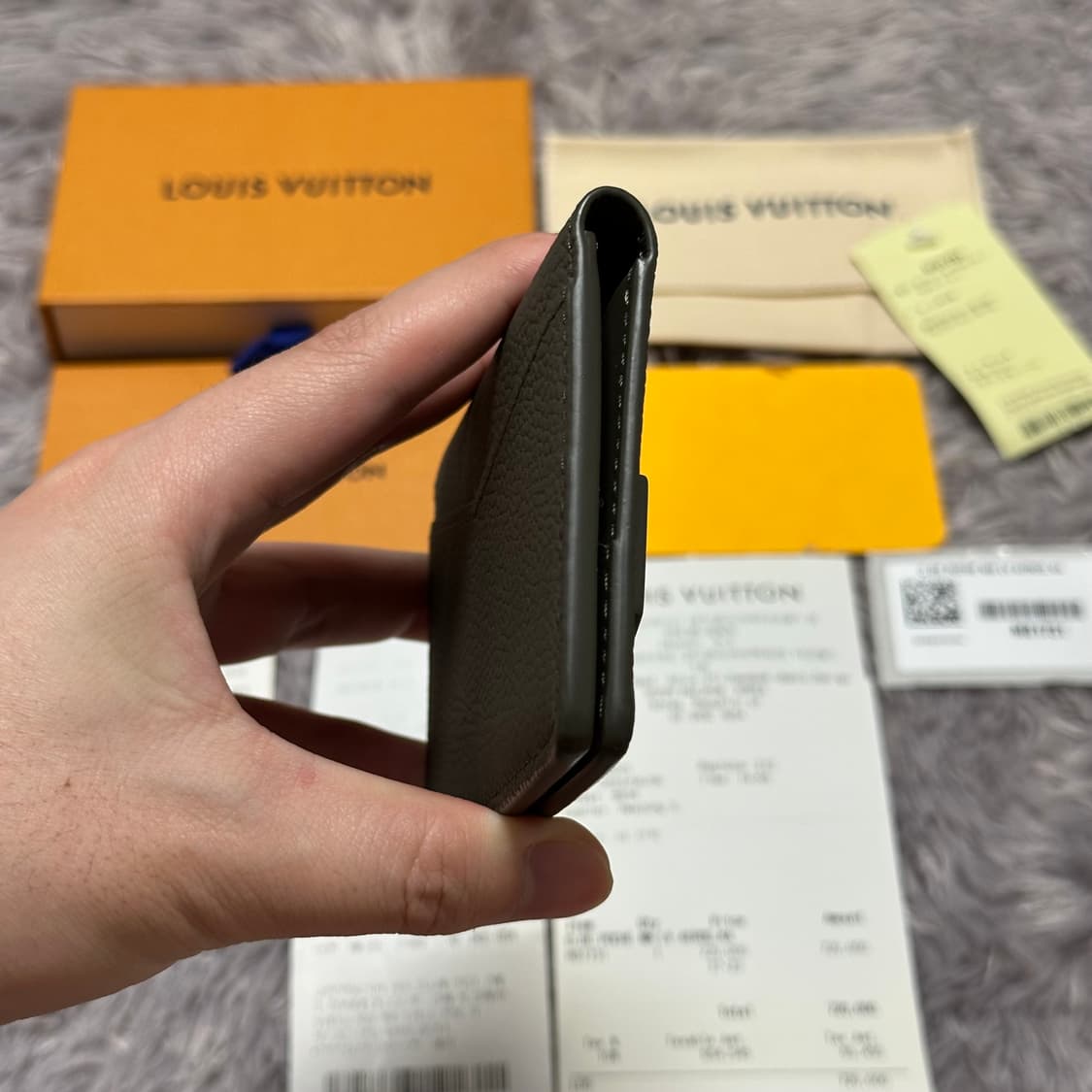 [풀구성] 루이비통 에어로그램 오거나이저 카드지갑 카키 상품이미지5