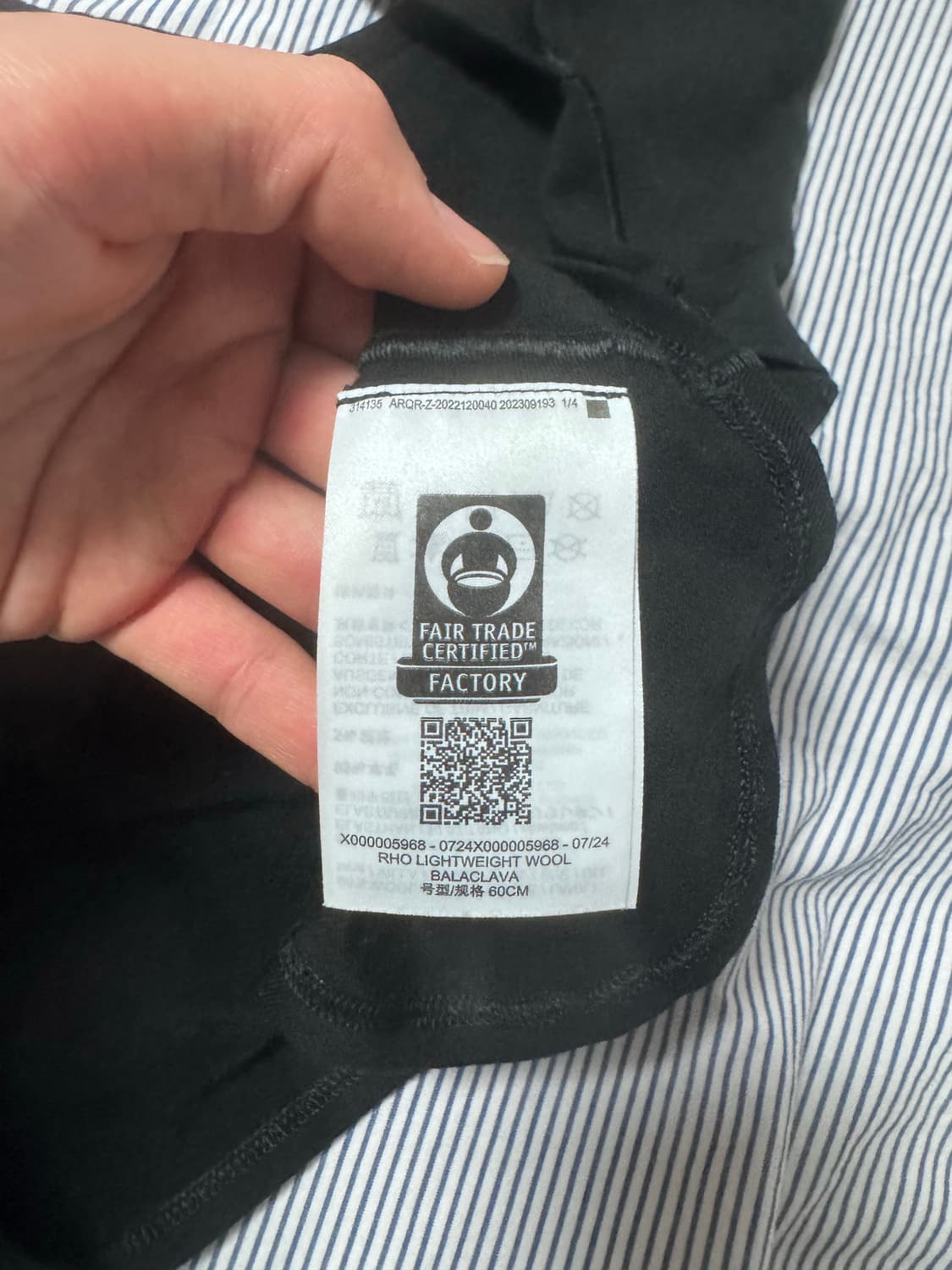 (SS급) 아크테릭스 로 라이트웨이트 울 바라클라바 블랙 L-XL 상품이미지6