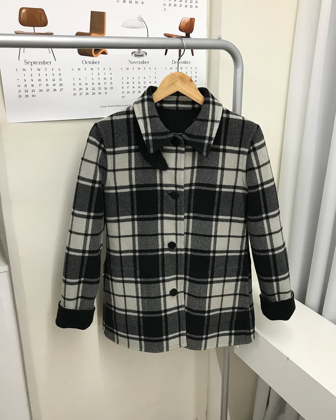 폴로 핸드메이드 리버시블 울 하프 코트 상품이미지3