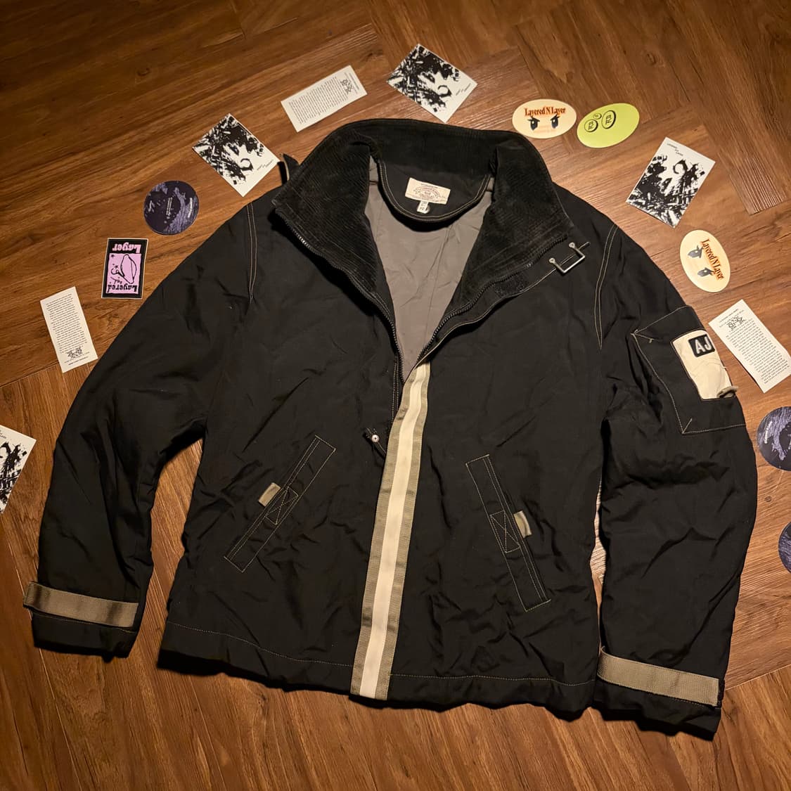 90s Armani jeans 파어어맨 버클 자켓 상품이미지4