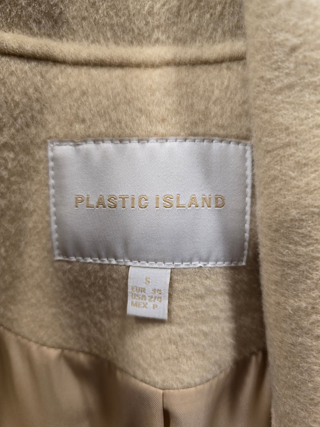 플라스틱 아일랜드 핸드메이드 퓨어 울 롱 코트 S 상품이미지8