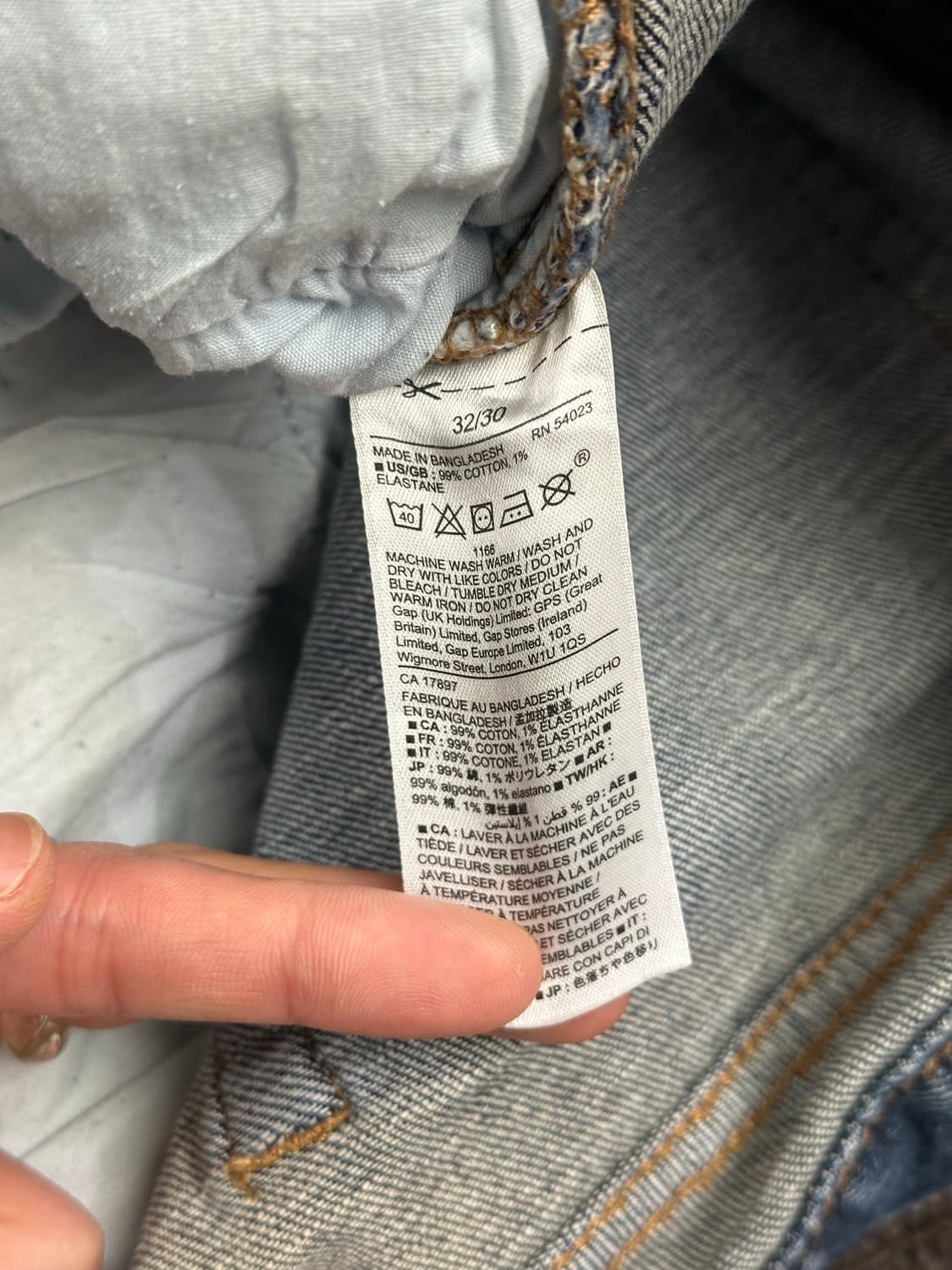 32x30)GAP vintage 스트레이트 핏 데님 팬츠 상품이미지3