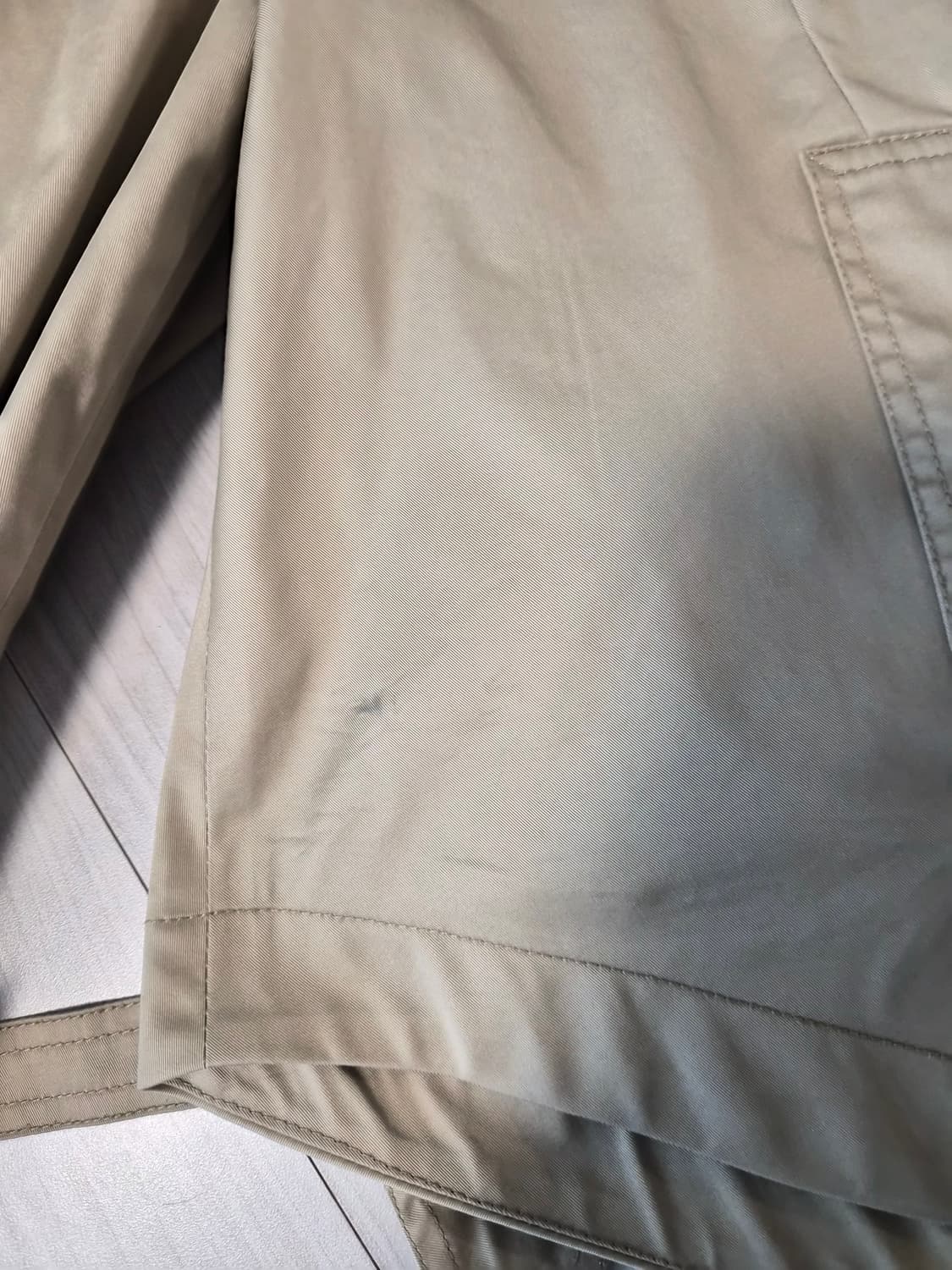 morning studio 숏 트렌치코트 (베이지) 상품이미지7