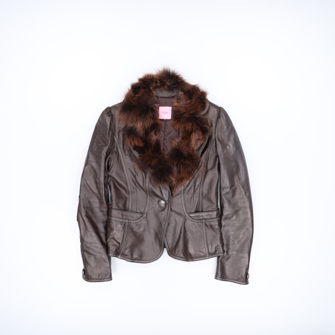 66 사라 양가죽여우털 레더자켓 0311H1 상품이미지1