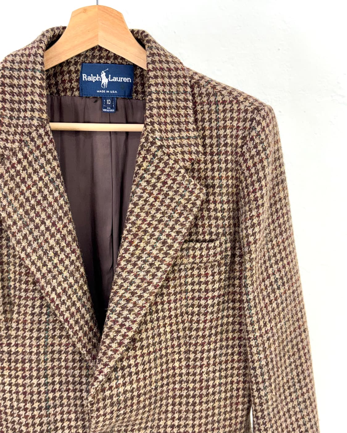 랄프로렌 하운드투스 브라운 트위드 2b 멀티 블레이저 자켓 상품이미지3