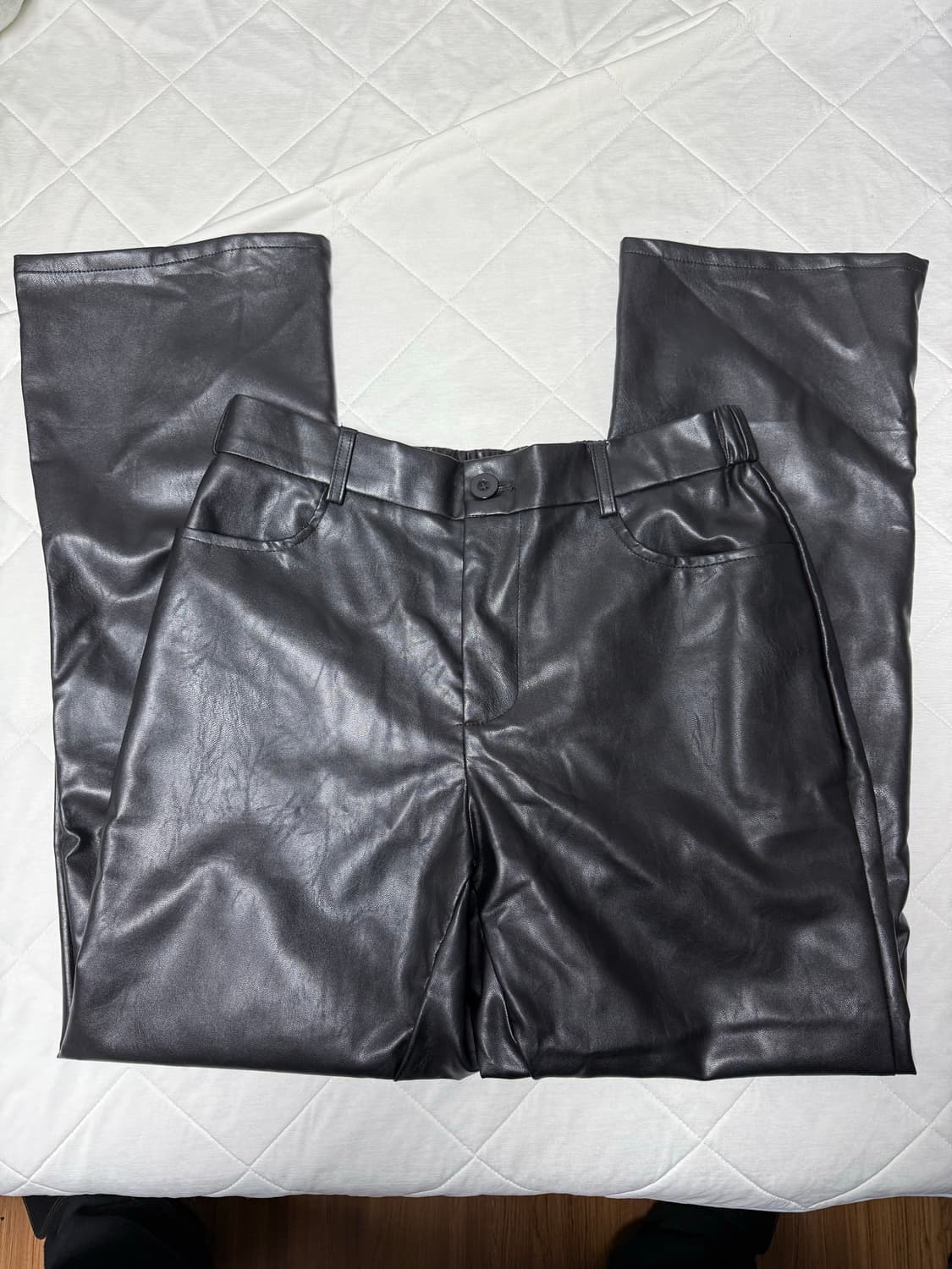 빈티지 레더 곱창 팬츠 yeezy yzy 상품이미지1