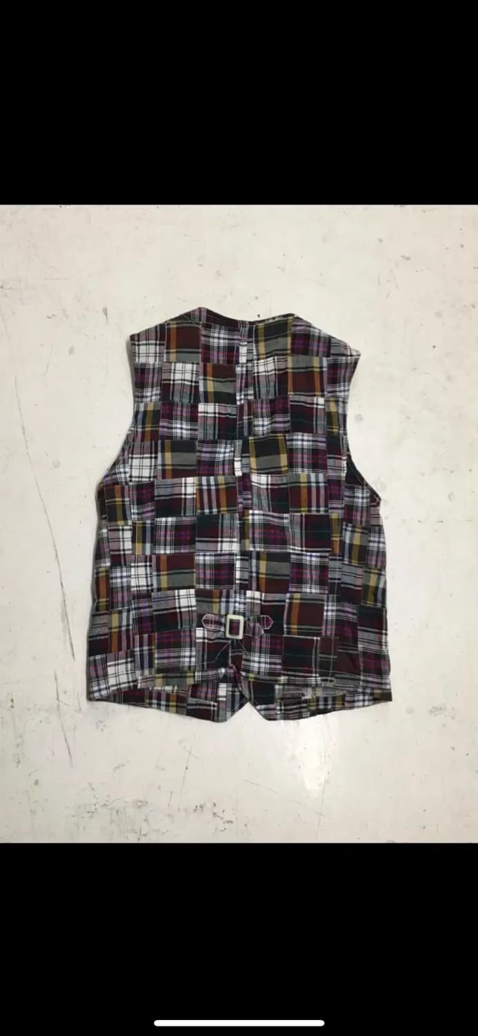 코엔 유나이티드애로우즈 마드라스 패치워크 체크 베스트 상품이미지2