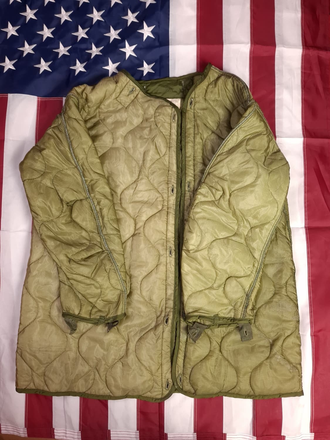 완전 새제품 오리지날 미군 M-65피쉬테일 개파카 스몰 풀셋트 상품이미지3