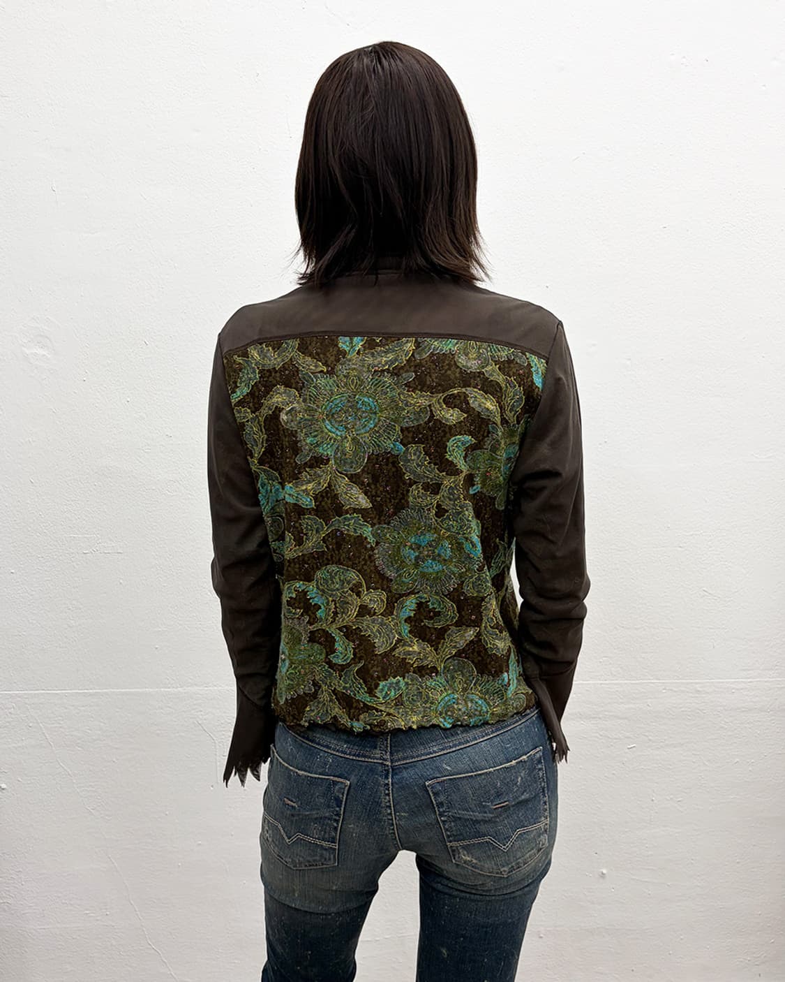 빈티지 패널 플로럴 시어 탑 상품이미지2