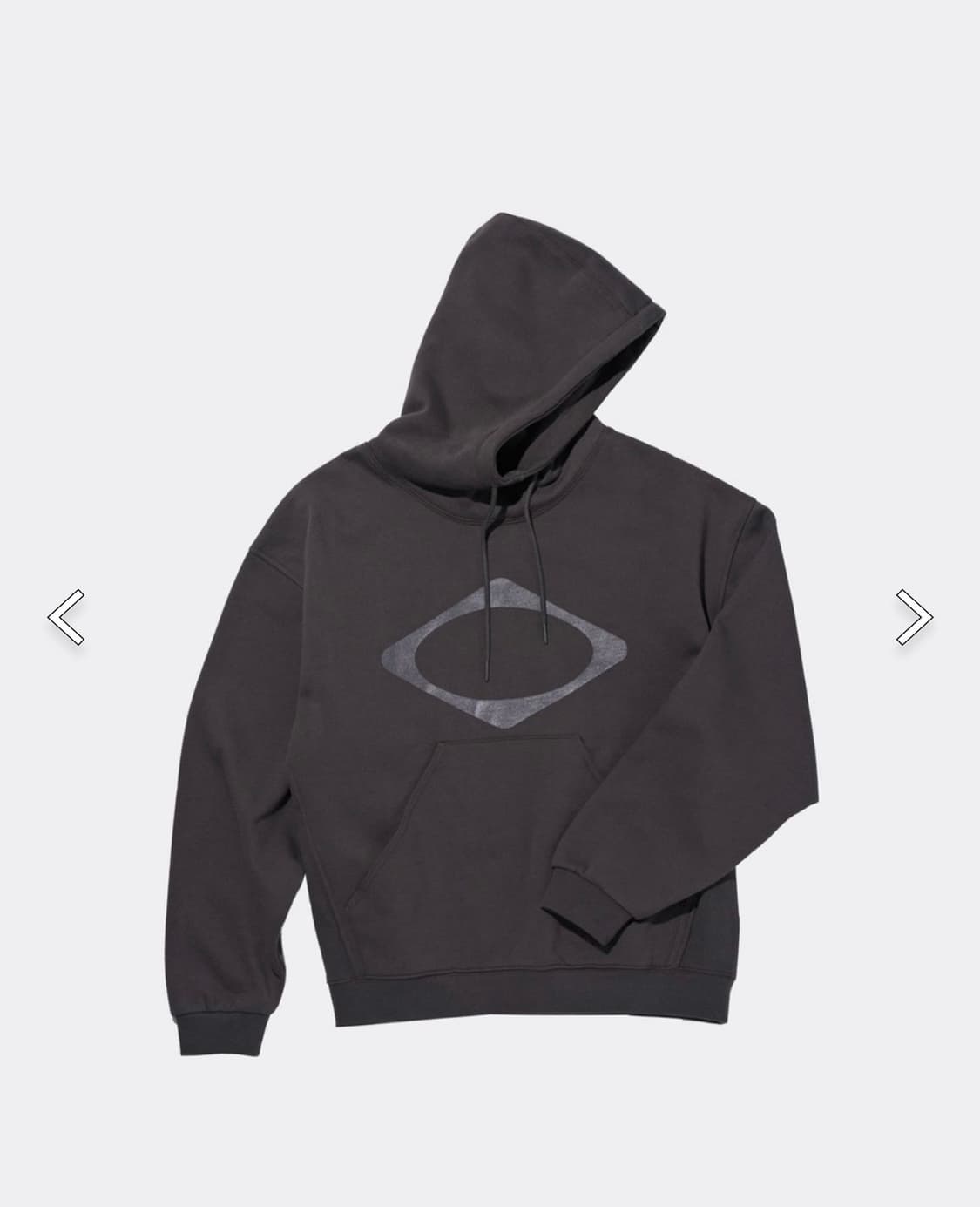 미스치프 롬버스 후드티 차콜 m 상품이미지2