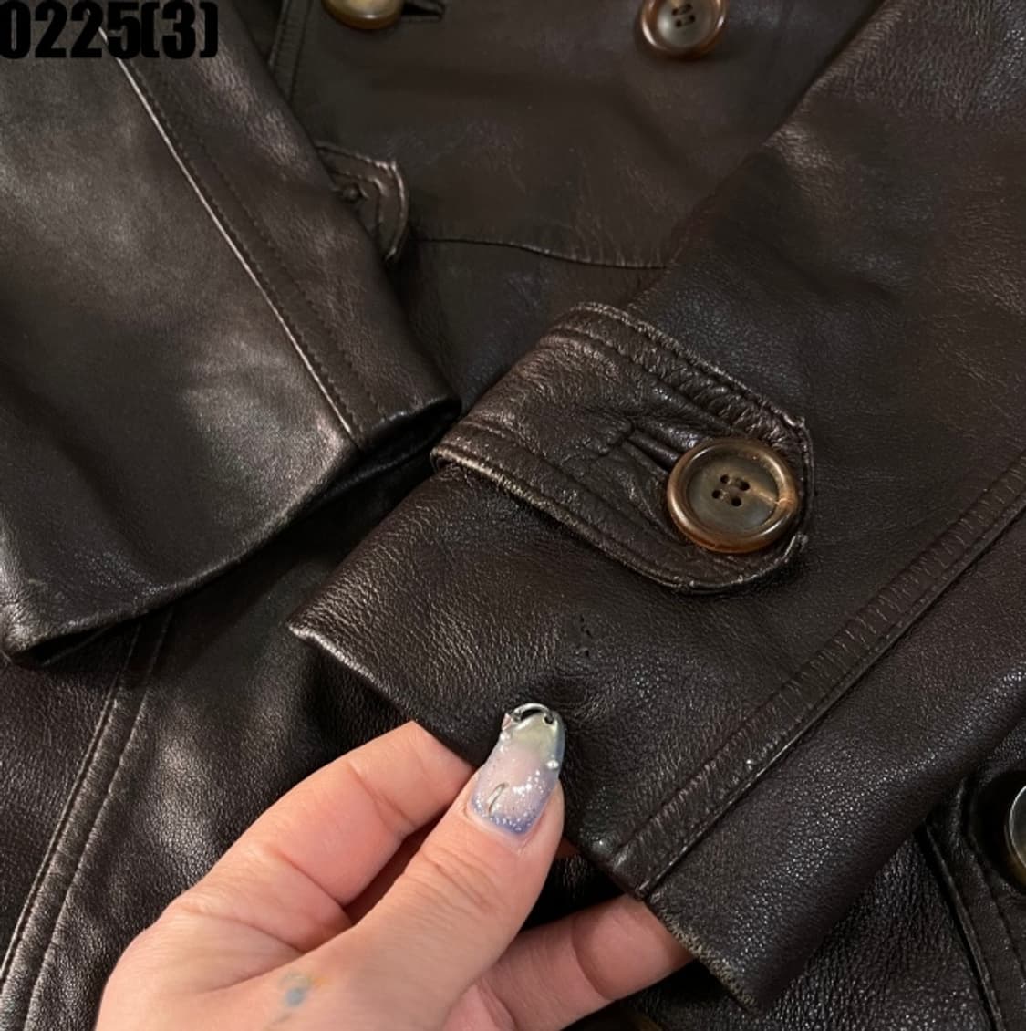 빈티지 레더 코트 상품이미지4