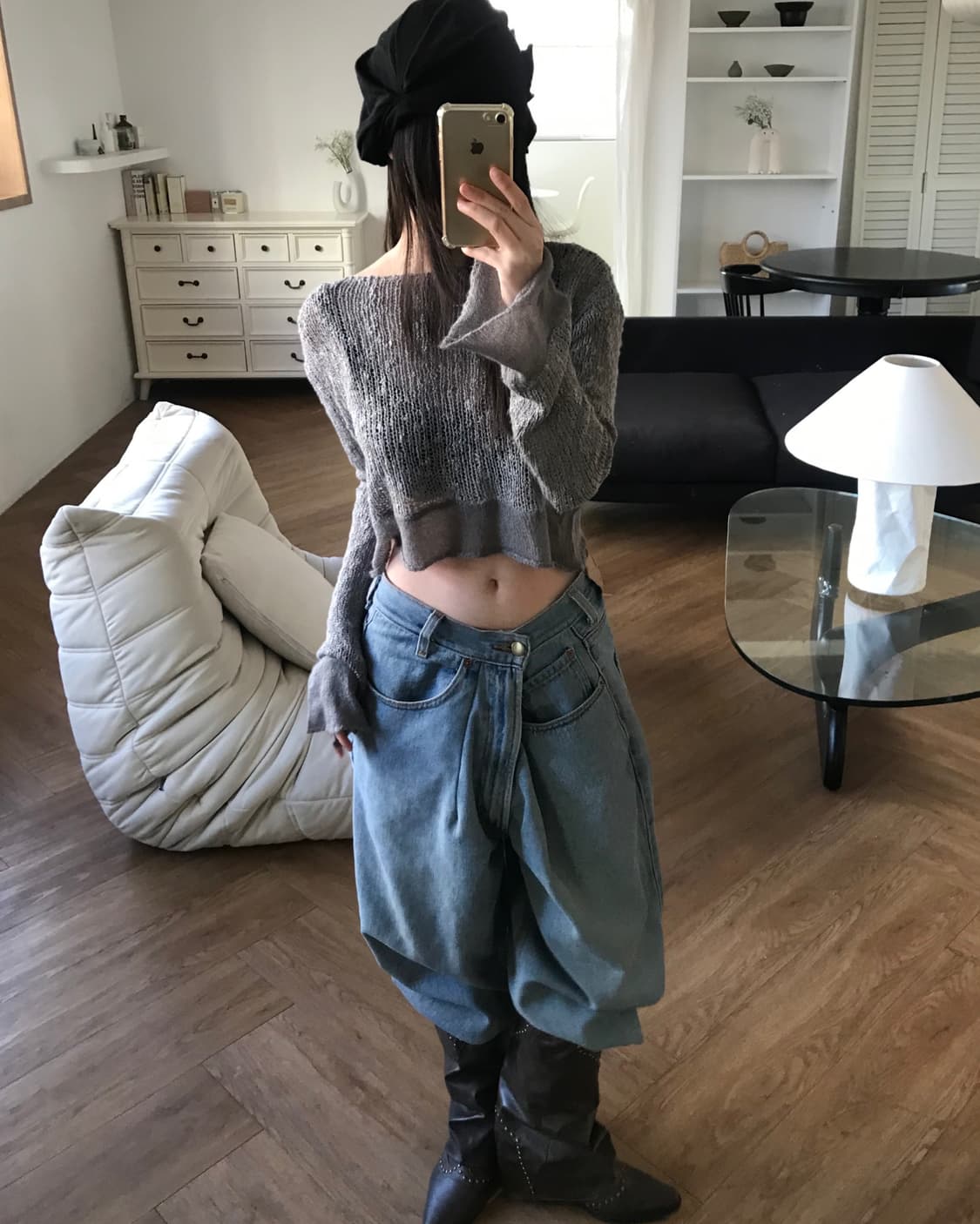 vintage net knit 상품이미지2