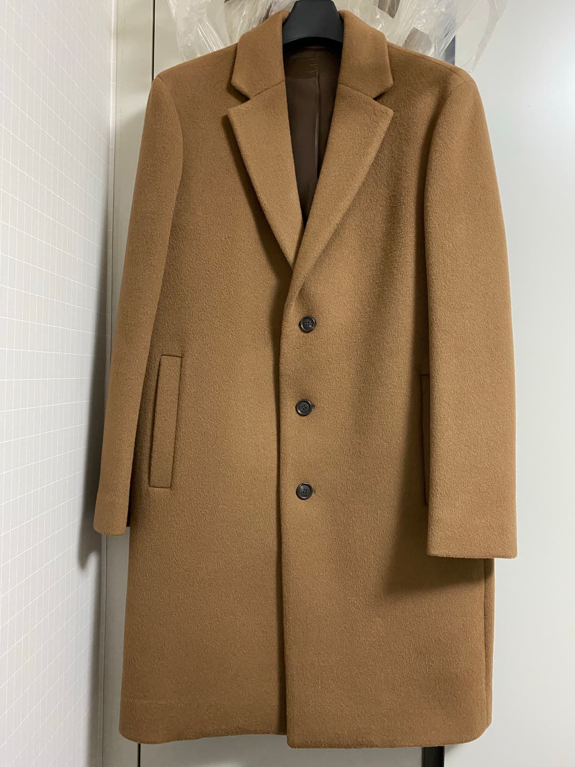 새상품)마인드브릿지 울캐시미어 싱글 코트100-다크 베이리 상품이미지1