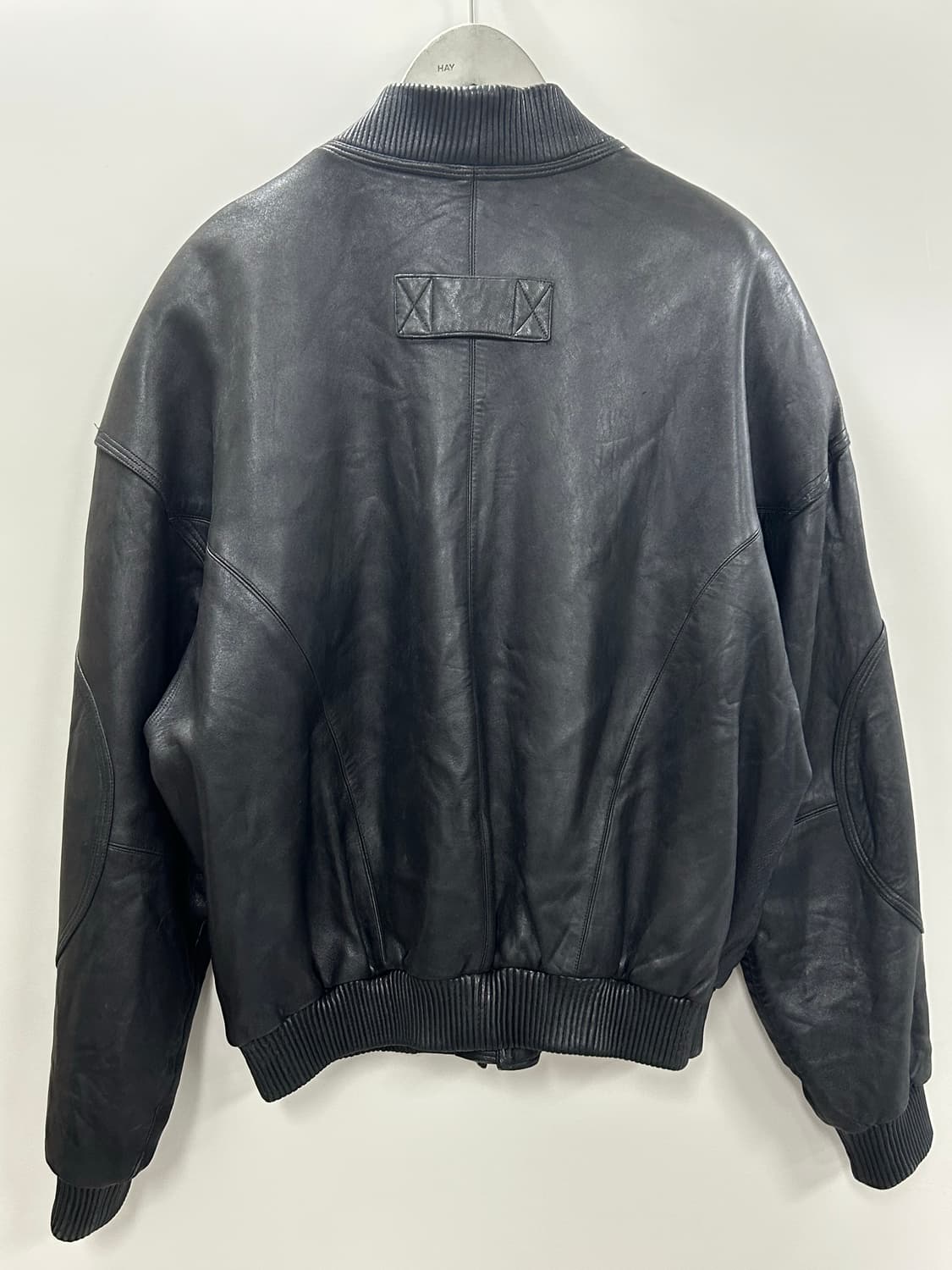 90s 펠레펠레 마크 뷰캐넌 레더 봄버 자켓 상품이미지7