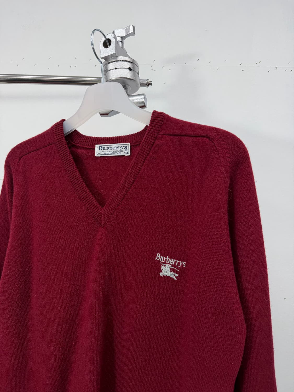 90s) Burberrys pure lambswool knit 상품이미지5