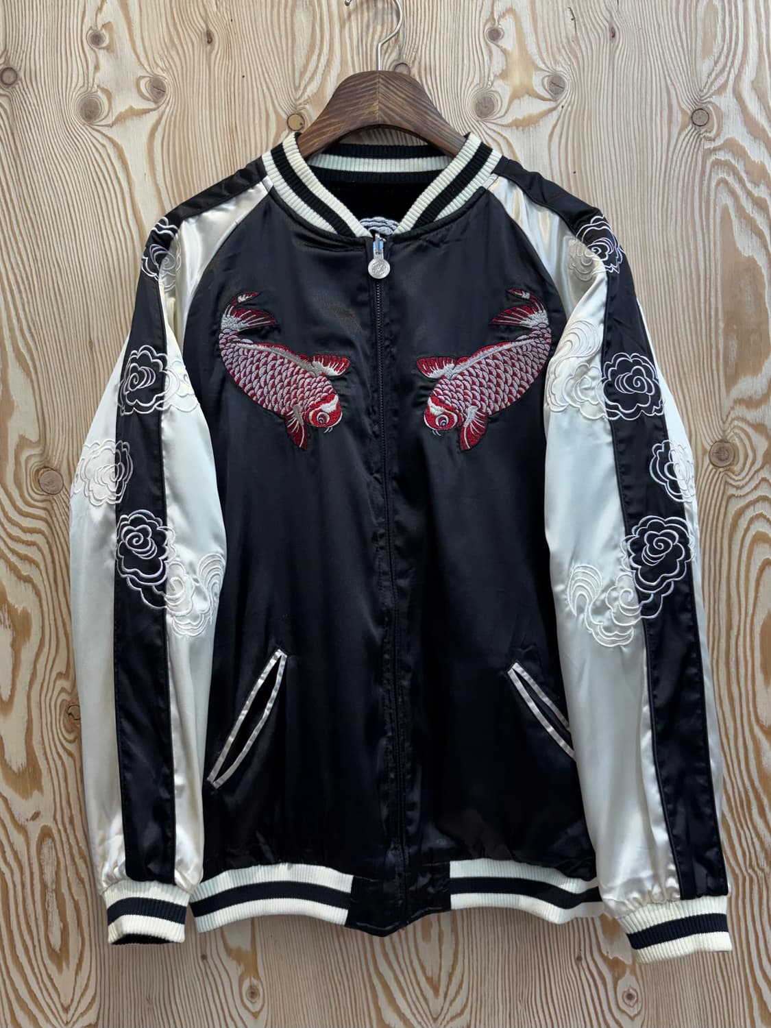 일본판 자수 리버시블 스카쟌 상품이미지2