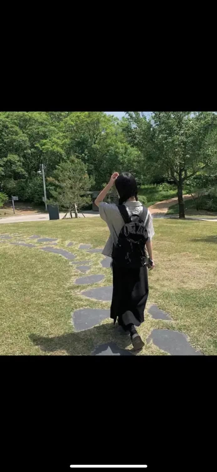 애니원모어 코세 나일론 그레이 반팔 셔츠 상품이미지3