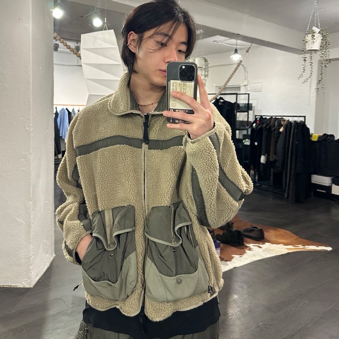 이스트로그 x 데쌍트 패널 디테일 후리스 자켓 상품이미지5