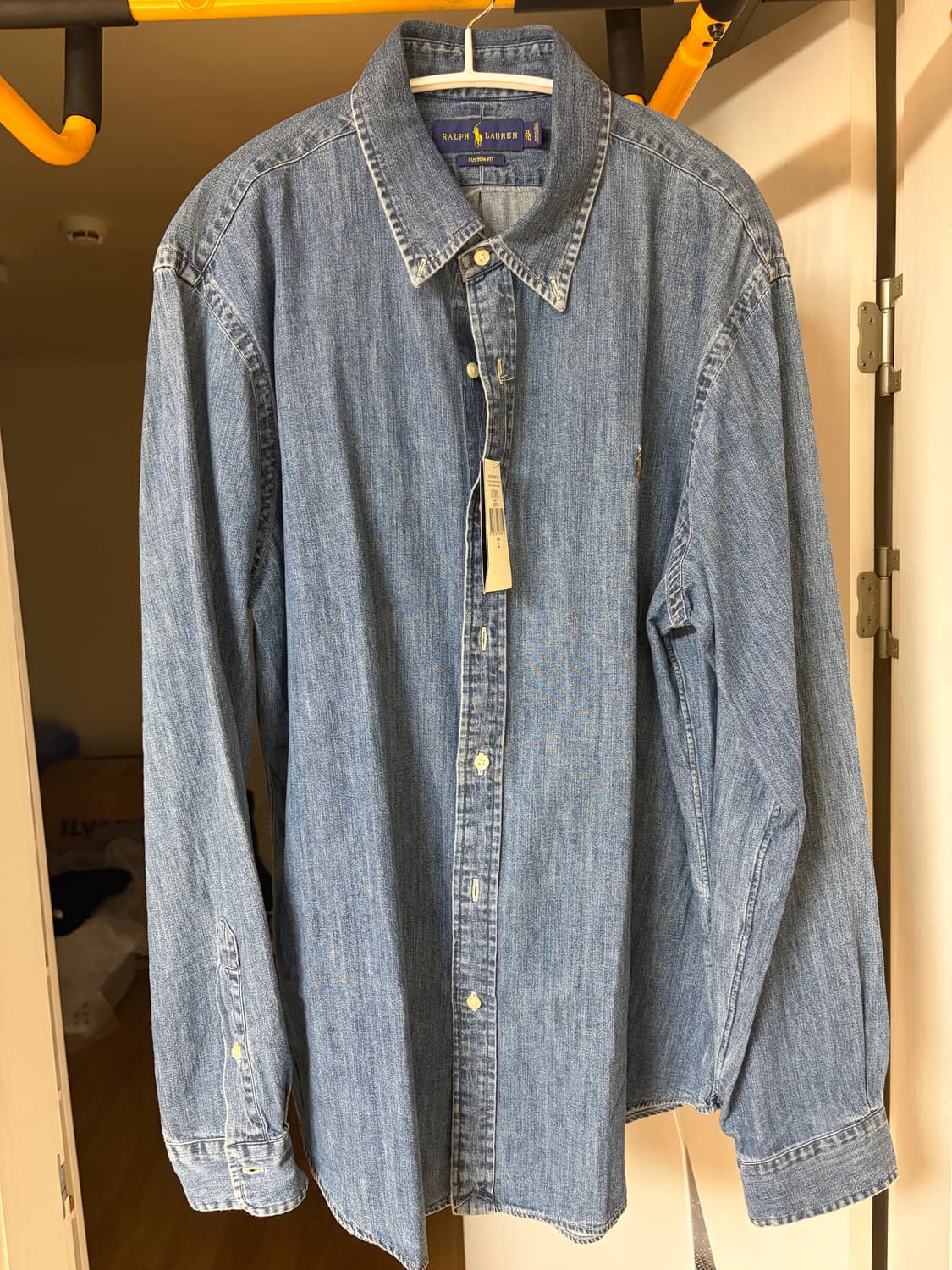 폴로 랄프로렌 포니로고 데님셔츠 커스텀핏 XL 상품이미지2